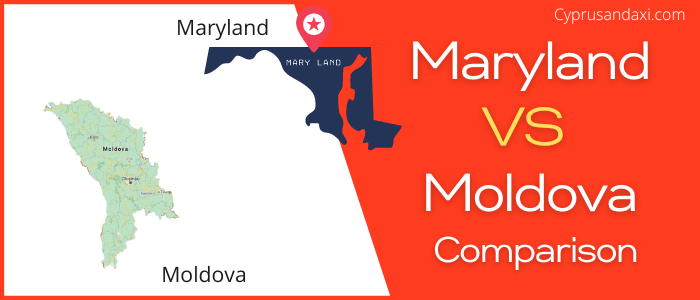 Is Maryland bigger than Moldova