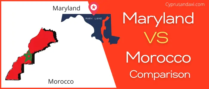 Is Maryland bigger than Morocco