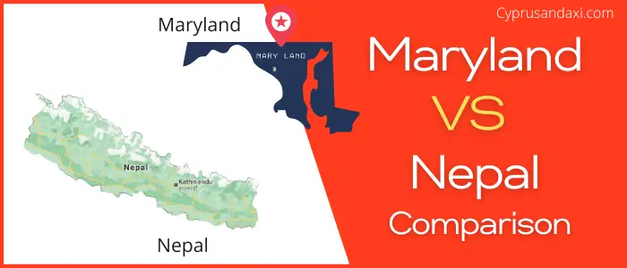 Is Maryland bigger than Nepal