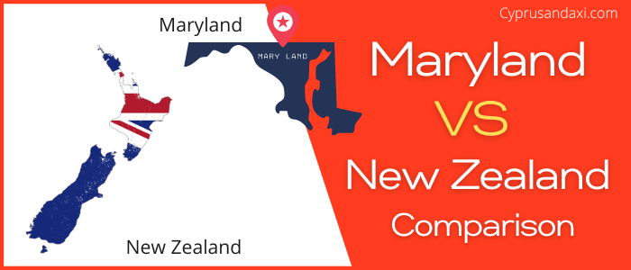 Is Maryland bigger than New Zealand