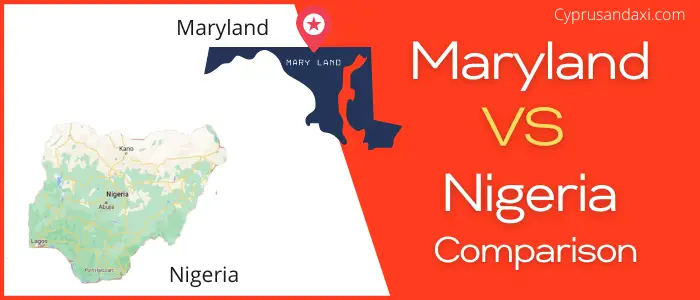 Is Maryland bigger than Nigeria