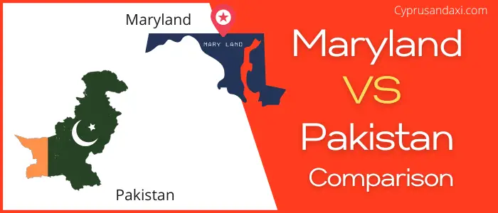 Is Maryland bigger than Pakistan
