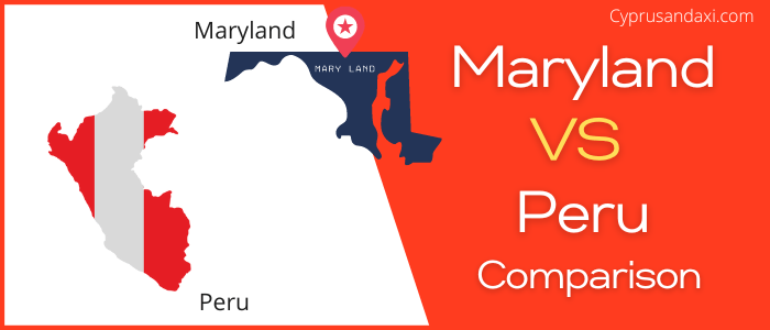 Is Maryland bigger than Peru
