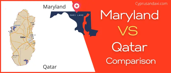 Is Maryland bigger than Qatar