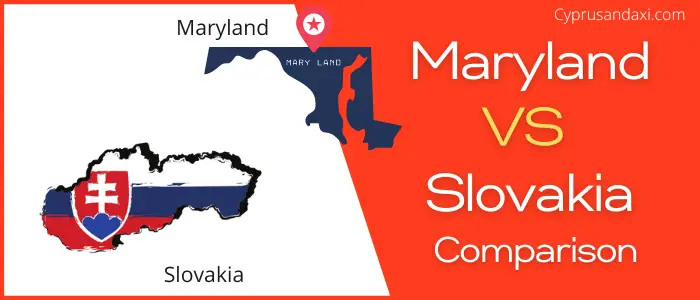 Is Maryland bigger than Slovakia