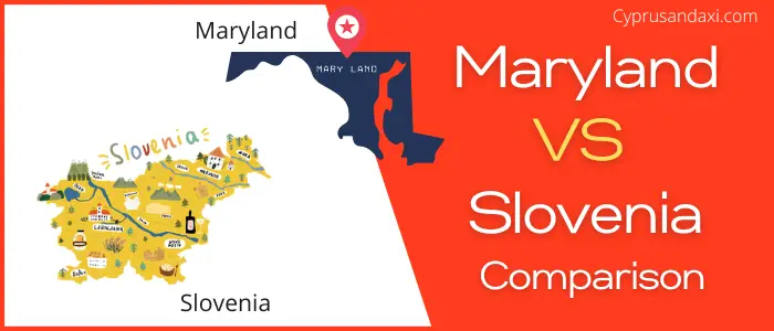 Is Maryland bigger than Slovenia