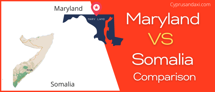 Is Maryland bigger than Somalia