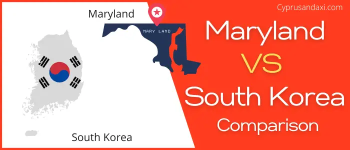 Is Maryland bigger than South Korea
