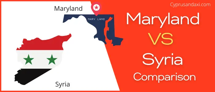 Is Maryland bigger than Syria
