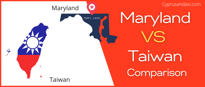 Is Maryland bigger than Taiwan