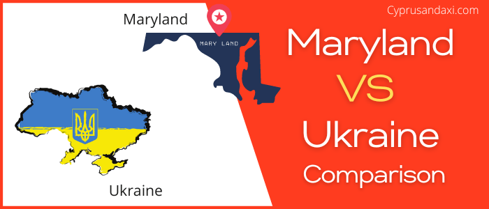 Is Maryland bigger than Ukraine