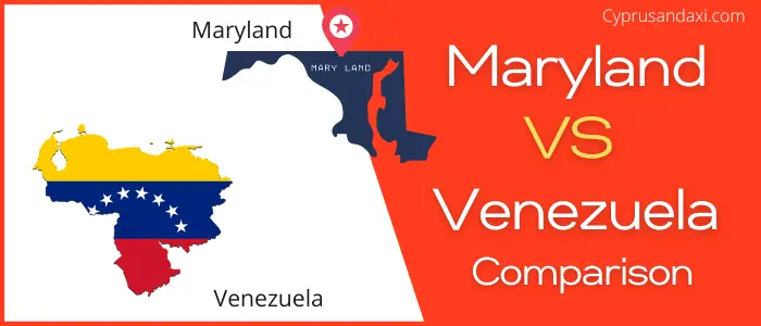Is Maryland bigger than Venezuela