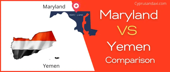 Is Maryland bigger than Yemen
