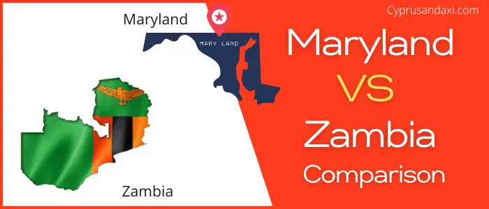 Is Maryland bigger than Zambia