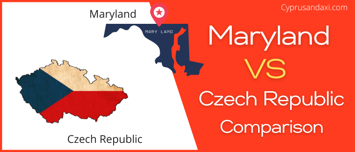 Is Maryland bigger than the Czech Republic