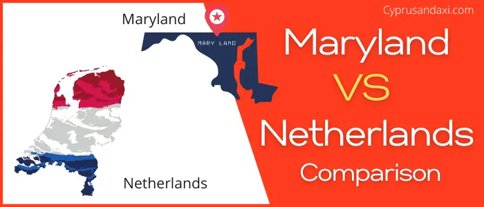 Is Maryland bigger than the Netherlands