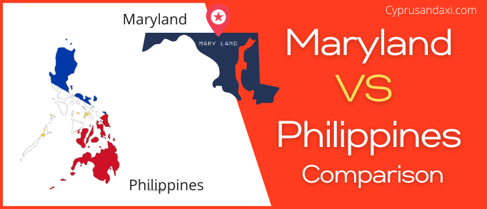 Is Maryland bigger than the Philippines