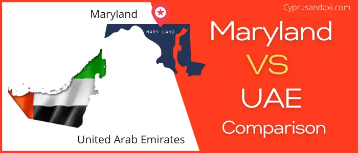 Is Maryland bigger than the United Arab Emirates