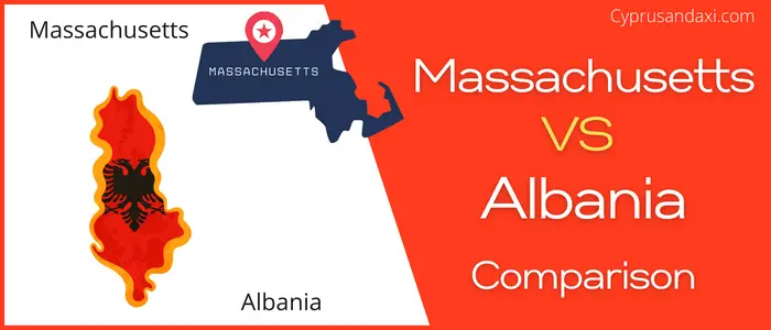 Is Massachusetts bigger than Albania