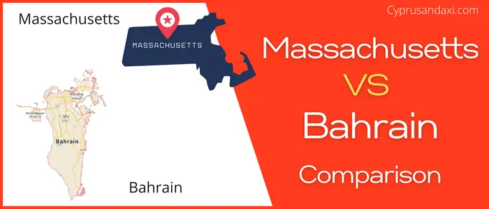 Is Massachusetts bigger than Bahrain