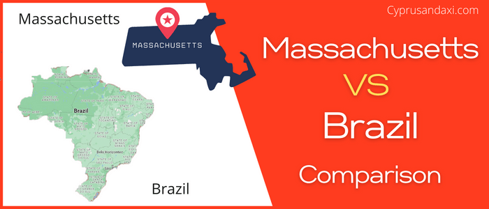 Is Massachusetts bigger than Brazil