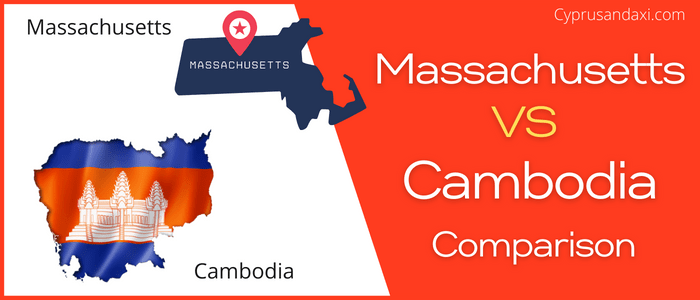 Is Massachusetts bigger than Cambodia