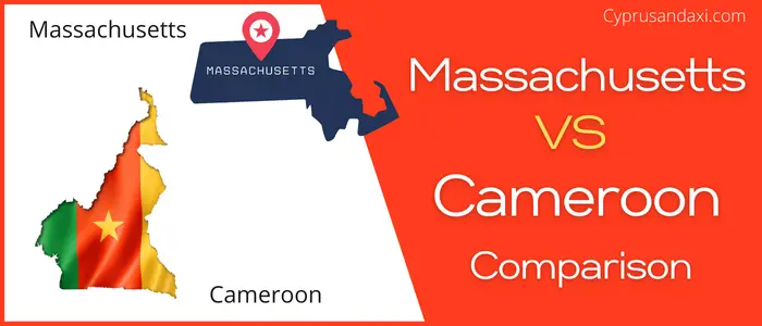 Is Massachusetts bigger than Cameroon