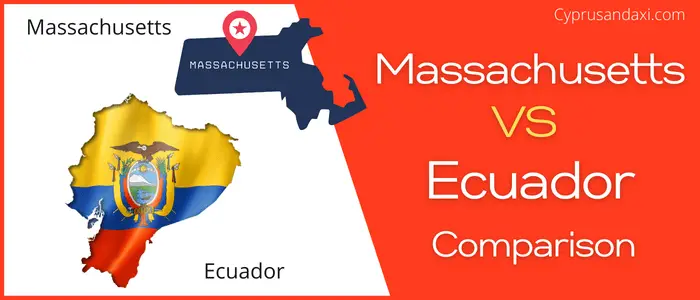 Is Massachusetts bigger than Ecuador