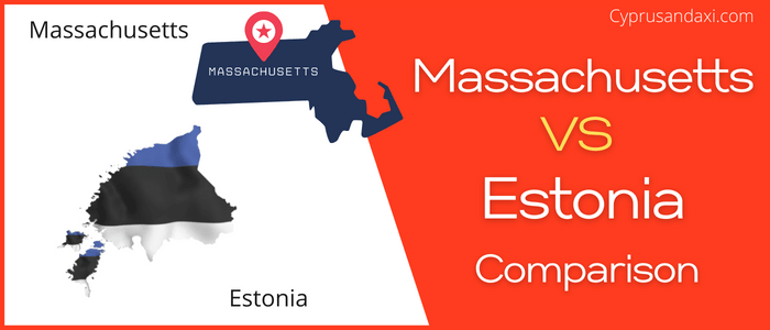 Is Massachusetts bigger than Estonia