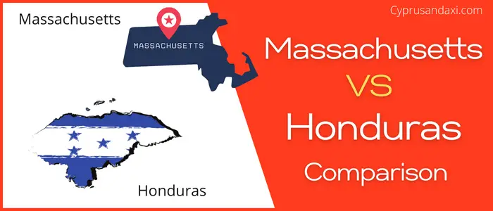 Is Massachusetts bigger than Honduras