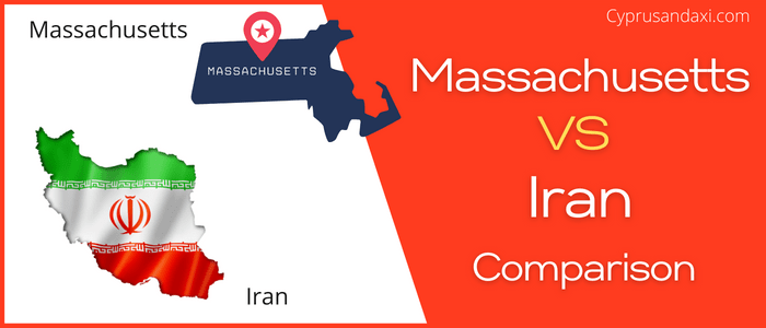 Is Massachusetts bigger than Iran