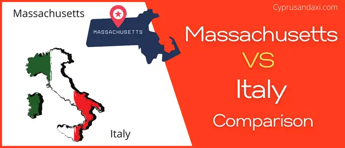 Is Massachusetts bigger than Italy