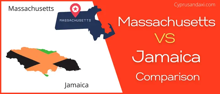 Is Massachusetts bigger than Jamaica