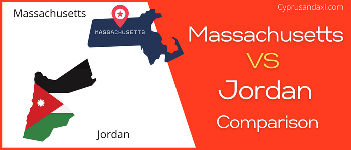 Is Massachusetts bigger than Jordan