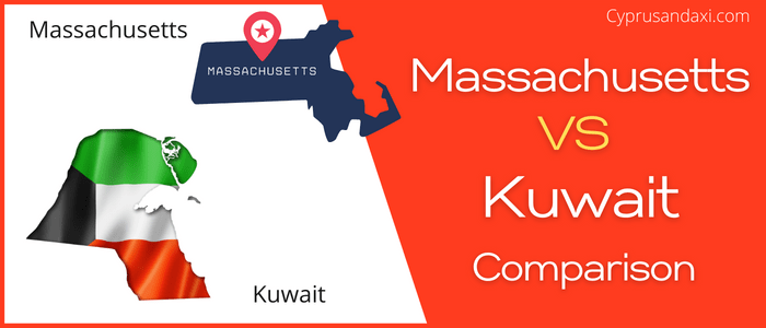 Is Massachusetts bigger than Kuwait