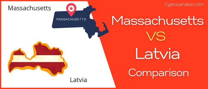Is Massachusetts bigger than Latvia