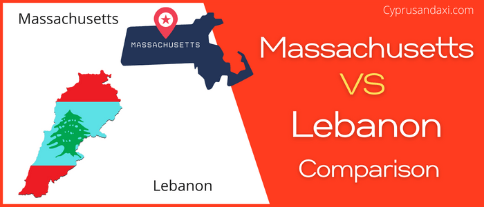 Is Massachusetts bigger than Lebanon