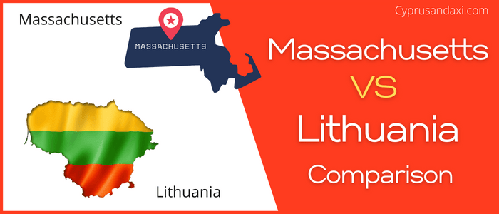 Is Massachusetts bigger than Lithuania