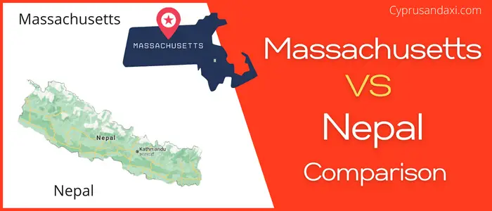 Is Massachusetts bigger than Nepal