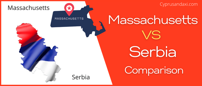 Is Massachusetts bigger than Serbia