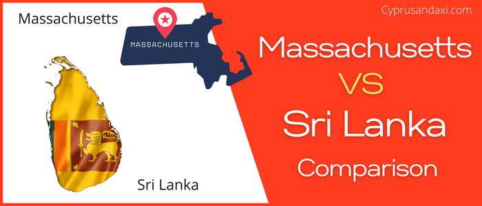 Is Massachusetts bigger than Sri Lanka