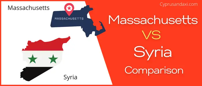 Is Massachusetts bigger than Syria