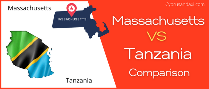 Is Massachusetts bigger than Tanzania