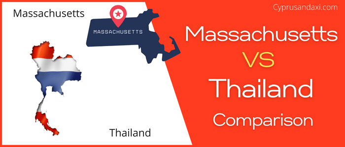 Is Massachusetts bigger than Thailand