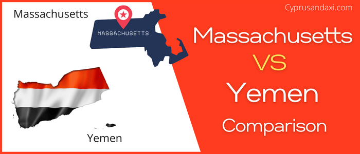Is Massachusetts bigger than Yemen