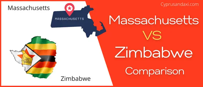 Is Massachusetts bigger than Zimbabwe